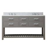 Water Creation | 60 Inch Cashmere Grey Double Sink Bathroom Vanity From The Madalyn Collection | MA60CW01CG-000000000