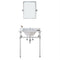 Water Creation | Empire 30 Inch Wide Single Wash Stand, P-Trap, Counter Top with Basin, F2-0013 Faucet and Mirror included in Chrome Finish | EP30E-0113