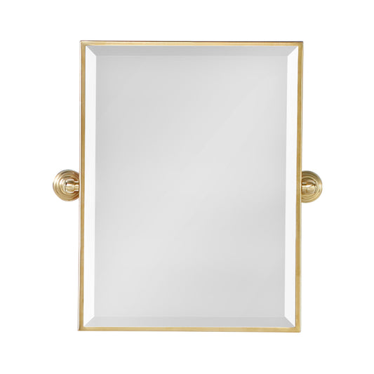 Water Creation | Metal Retangular Mirror 18" X 24" In Gold Finish | EMPIRE-M-1824-06