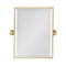 Water Creation | Metal Retangular Mirror 18" X 24" In Gold Finish | EMPIRE-M-1824-06