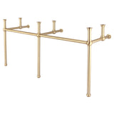 Water Creation | Embassy 72 Inch Wide Double Wash Stand Only in Satin Gold Finish | EB72A-0600