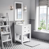 Water Creation | 24 Inch Pure White Single Sink Bathroom Vanity From The Madalyn Collection | MA24CW01PW-000000000