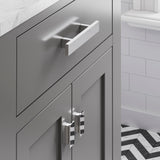 Water Creation | 24 Inch Cashmere Grey Single Sink Bathroom Vanity With Matching Framed Mirror From The Madison Collection | MS24CW01CG-R21000000