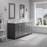 Water Creation | 72 Inch Cashmere Grey Double Sink Bathroom Vanity From The Madison Collection | MS72CW01CG-000000000