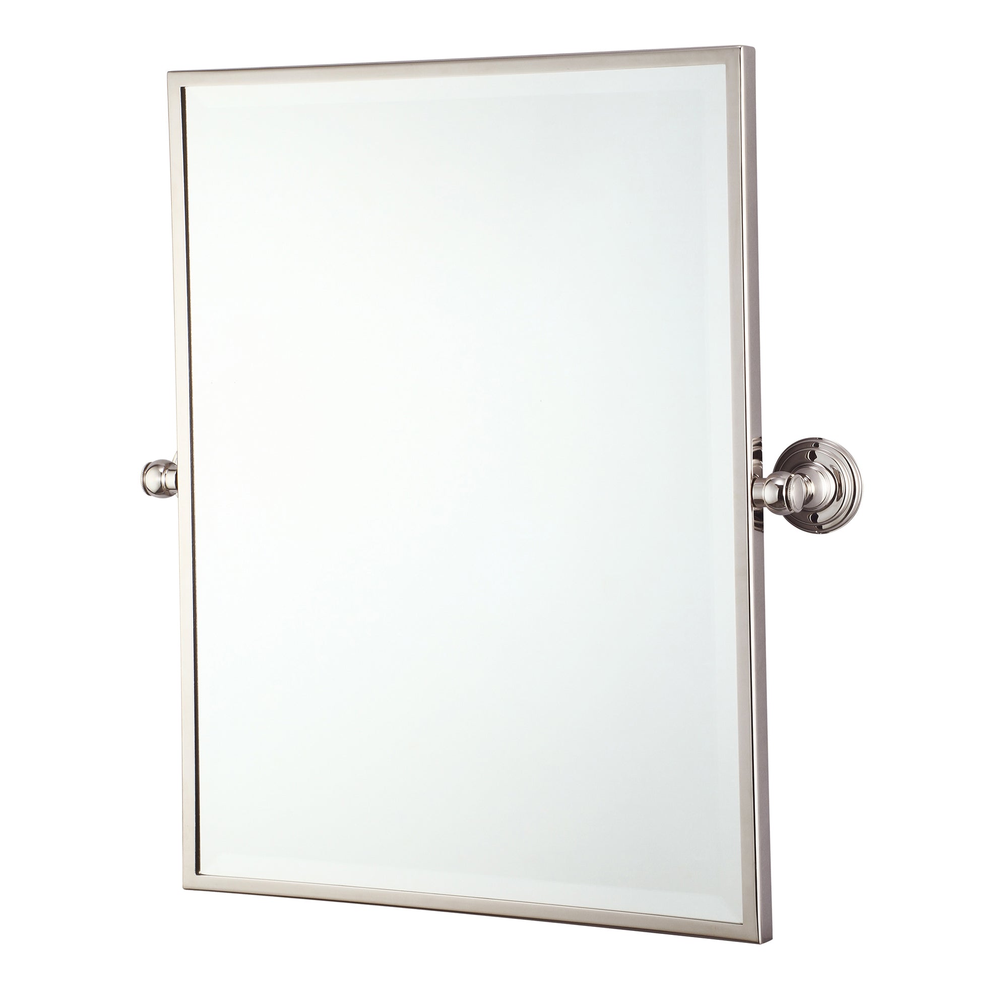 Water Creation | Metal Retangular Mirror 18" X 24" In Polished Nickel Finish | EMPIRE-M-1824-05