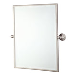 Water Creation | Metal Retangular Mirror 18" X 24" In Polished Nickel Finish | EMPIRE-M-1824-05