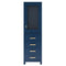 Water Creation | Madison Collection Linen Cabinet In Monarach Blue | MADISON-LC-MB