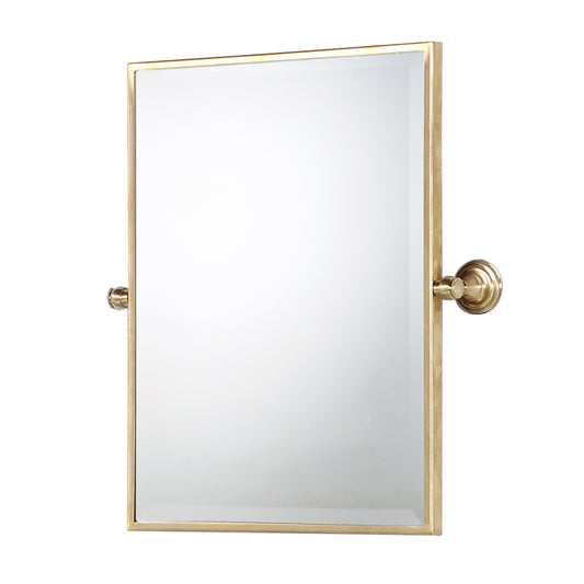 Water Creation | Metal Retangular Mirror 18" X 24" In Gold Finish | EMPIRE-M-1824-06