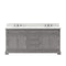 Water Creation | 72 Inch Cashmere Grey Double Sink Bathroom Vanity With Faucet From The Derby Collection | DE72CW01CG-000BX0901