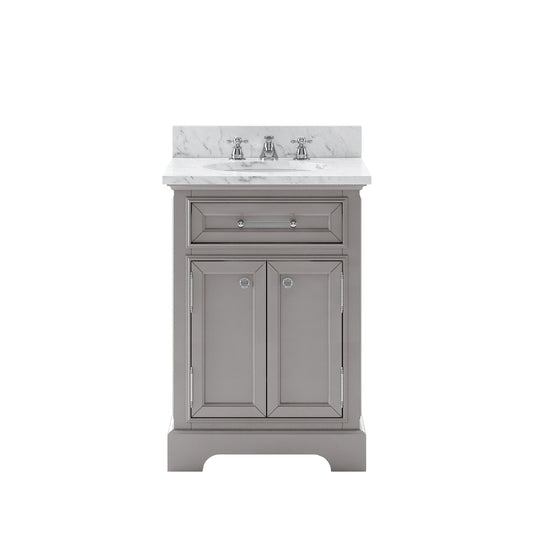 Water Creation | 24 Inch Cashmere Grey Single Sink Bathroom Vanity From The Derby Collection | DE24CW01CG-000000000