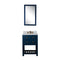 Water Creation | 24 Inch Monarch Blue Single Sink Bathroom Vanity With F2-0013 Satin Gold Faucet And Mirror From The Madalyn Collection | MA24CW06MB-R21FX1306