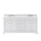 Water Creation | 72 Inch Pure White Double Sink Bathroom Vanity With Faucet From The Derby Collection | DE72CW01PW-000BX0901