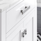 Water Creation | 30 Inch Pure White Single Sink Bathroom Vanity From The Madison Collection | MS30CW01PW-000000000