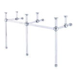 Water Creation | Empire 60 Inch Wide Double Wash Stand Only in Chrome Finish | EP60A-0100