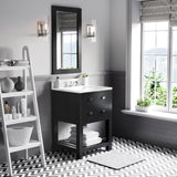 Water Creation | 24 Inch Espresso Single Sink Bathroom Vanity With Matching Framed Mirror From The Madalyn Collection | MA24CW01ES-R21000000