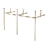 Water Creation | Embassy 60 Inch Wide Double Wash Stand Only in Polished Nickel (PVD) Finish | EB60A-0500