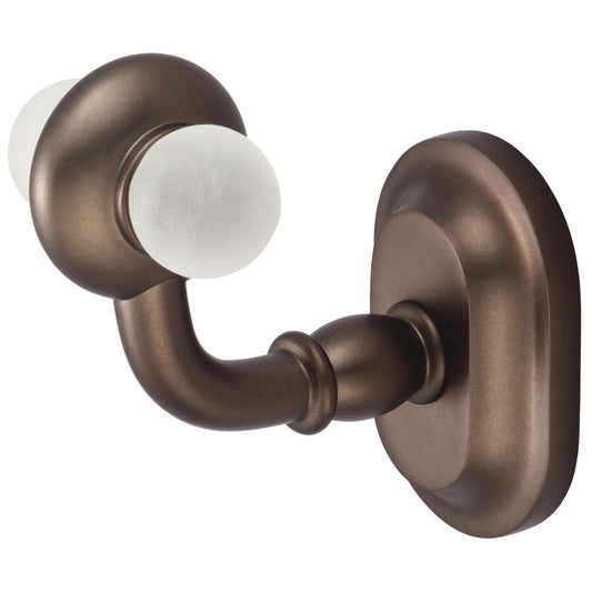 Water Creation | Elegant Matching Glass Series Robe Hooks in Oil-rubbed Bronze Finish | BA-0006-03