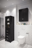 Water Creation | Madison Collection Linen Cabinet In Espresso | MADISON-LC-E