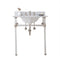 Water Creation | Empire 30 Inch Wide Single Wash Stand, P-Trap, Counter Top with Basin, and F2-0013 Faucet included in Polished Nickel (PVD) Finish | EP30D-0513