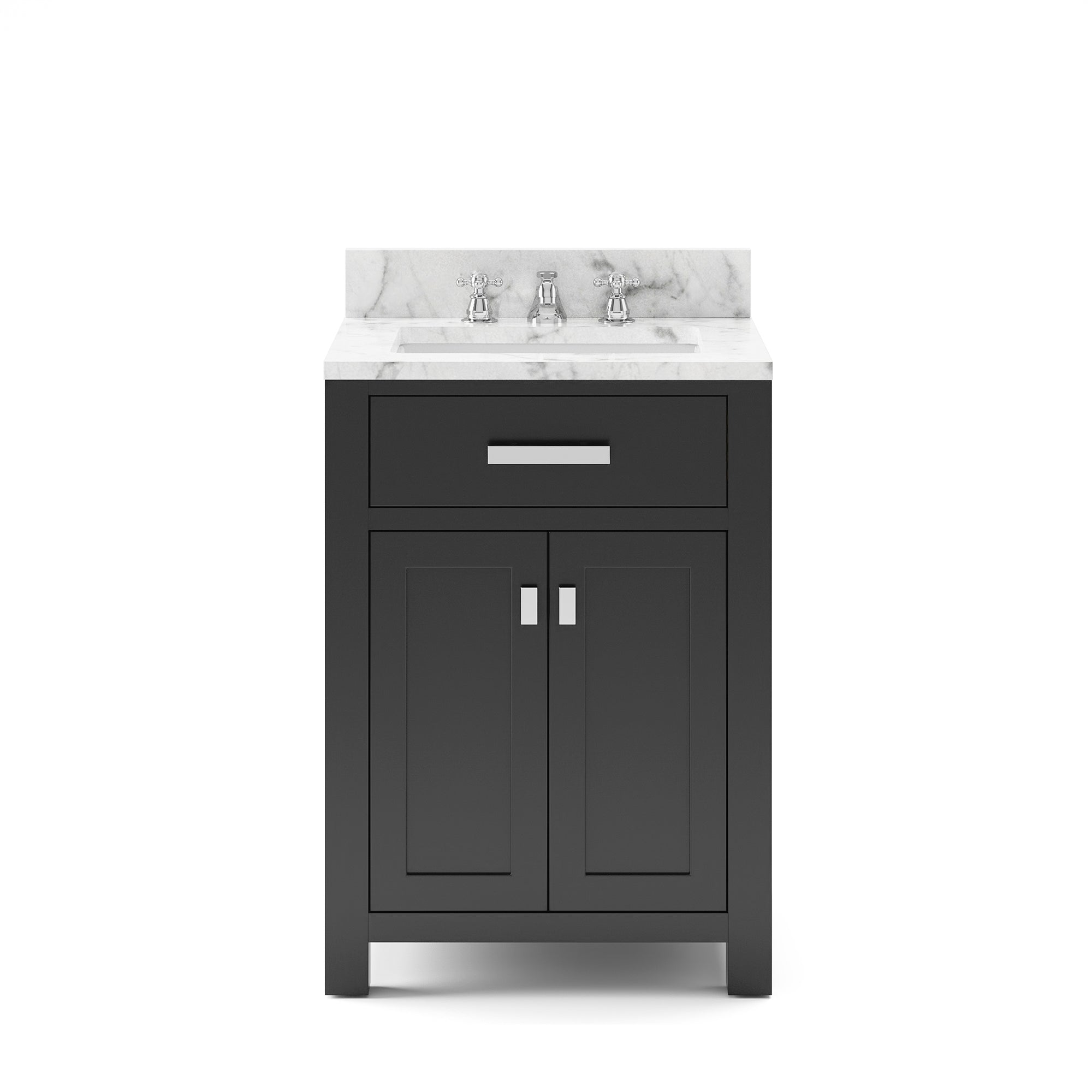 Water Creation | 24 Inch Espresso Single Sink Bathroom Vanity With Faucet From The Madison Collection | MS24CW01ES-000BX0901