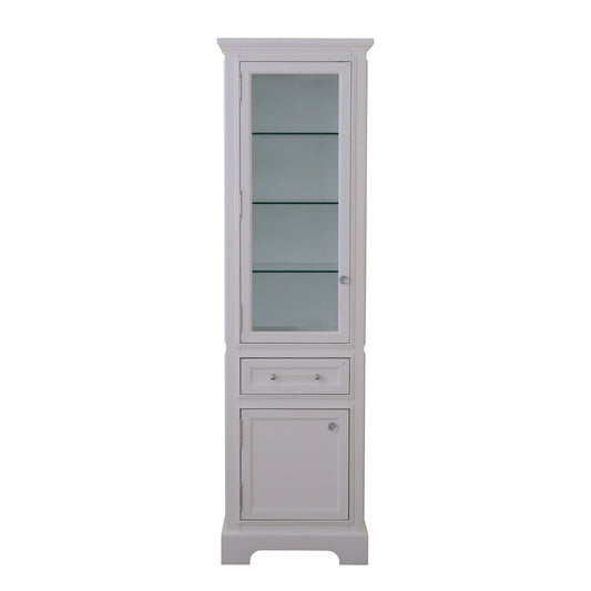 Water Creation | Derby Collection Linen Cabinet In White | DERBY-LC-W