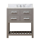 Water Creation | 30 Inch Cashmere Grey Single Sink Bathroom Vanity From The Madalyn Collection | MA30CW01CG-000000000