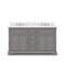 Water Creation | 60 Inch Cashmere Grey Double Sink Bathroom Vanity From The Derby Collection | DE60CW01CG-000000000