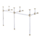 Water Creation | Empire 60 Inch Wide Double Wash Stand and P-Trap included in Polished Nickel (PVD) Finish | EP60B-0500