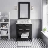 Water Creation | 30 Inch Espresso Single Sink Bathroom Vanity With Faucet From The Madalyn Collection | MA30CW01ES-000BX0901