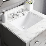 Water Creation | 24 Inch Cashmere Grey Single Sink Bathroom Vanity With Faucet From The Madalyn Collection | MA24CW01CG-000BX0901
