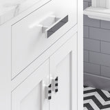 Water Creation | 24 Inch Pure White Single Sink Bathroom Vanity From The Madison Collection | MS24CW01PW-000000000