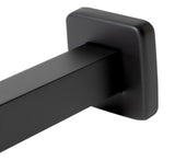 ALFI Brand - Black Matte 6" Square Ceiling Shower Arm | ABSA6S-BM