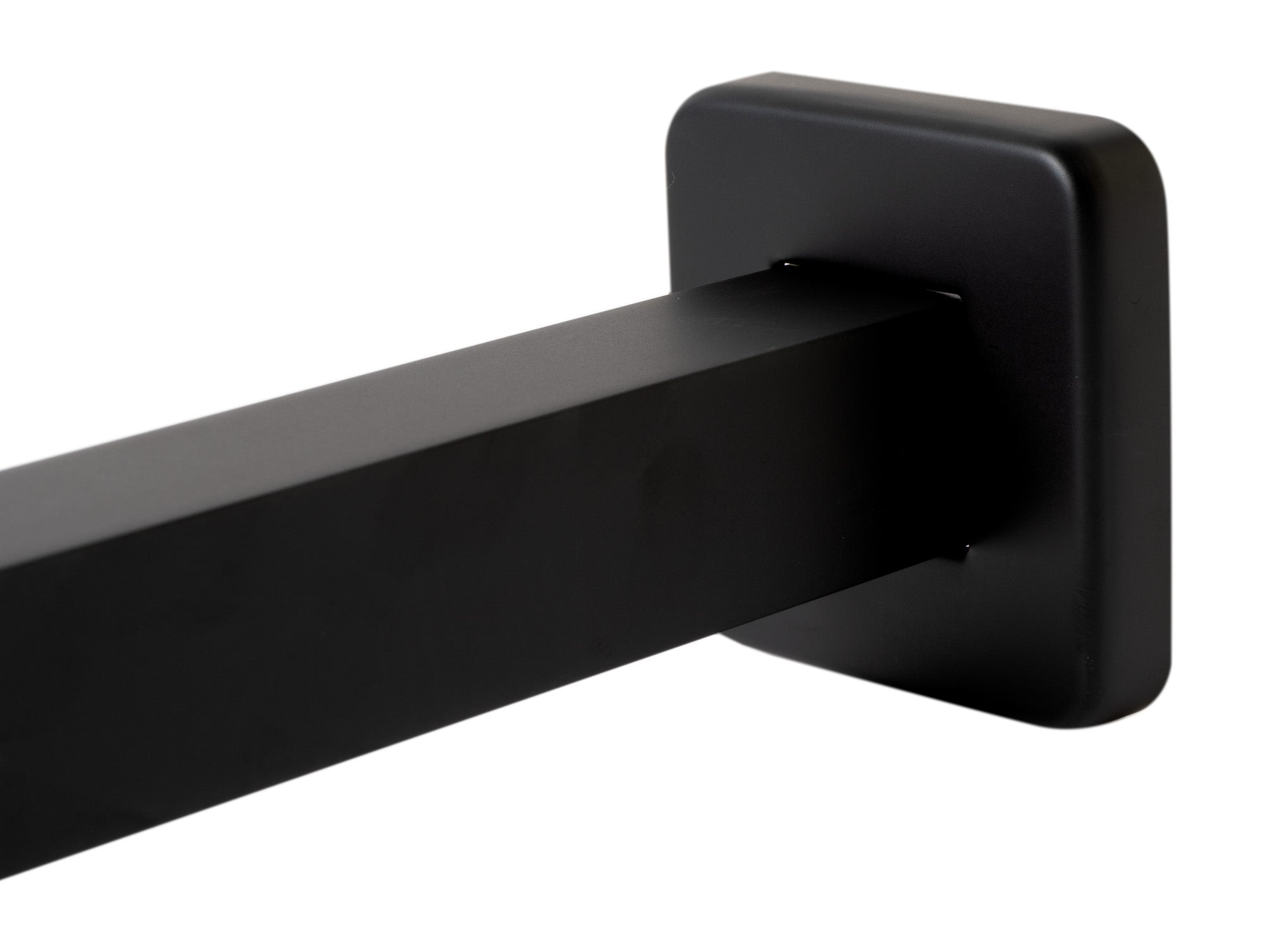 ALFI Brand - Black Matte 20" Square Wall Shower Arm | ABSA20S-BM