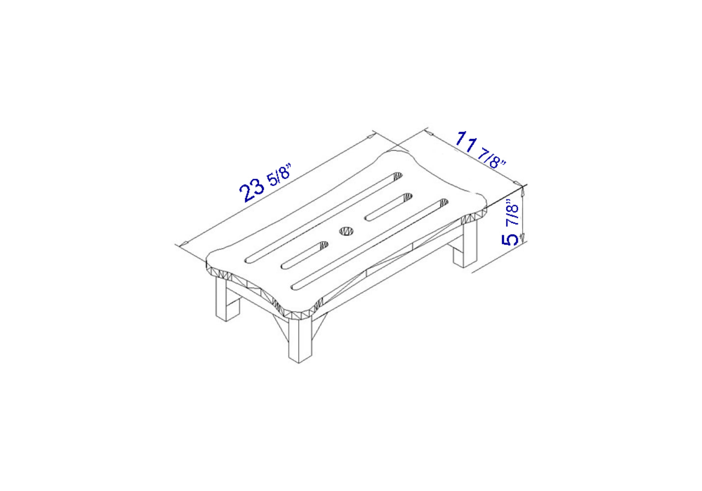 ALFI Brand - 24'' Wooden Stool for your Wooden Tub | AB4408