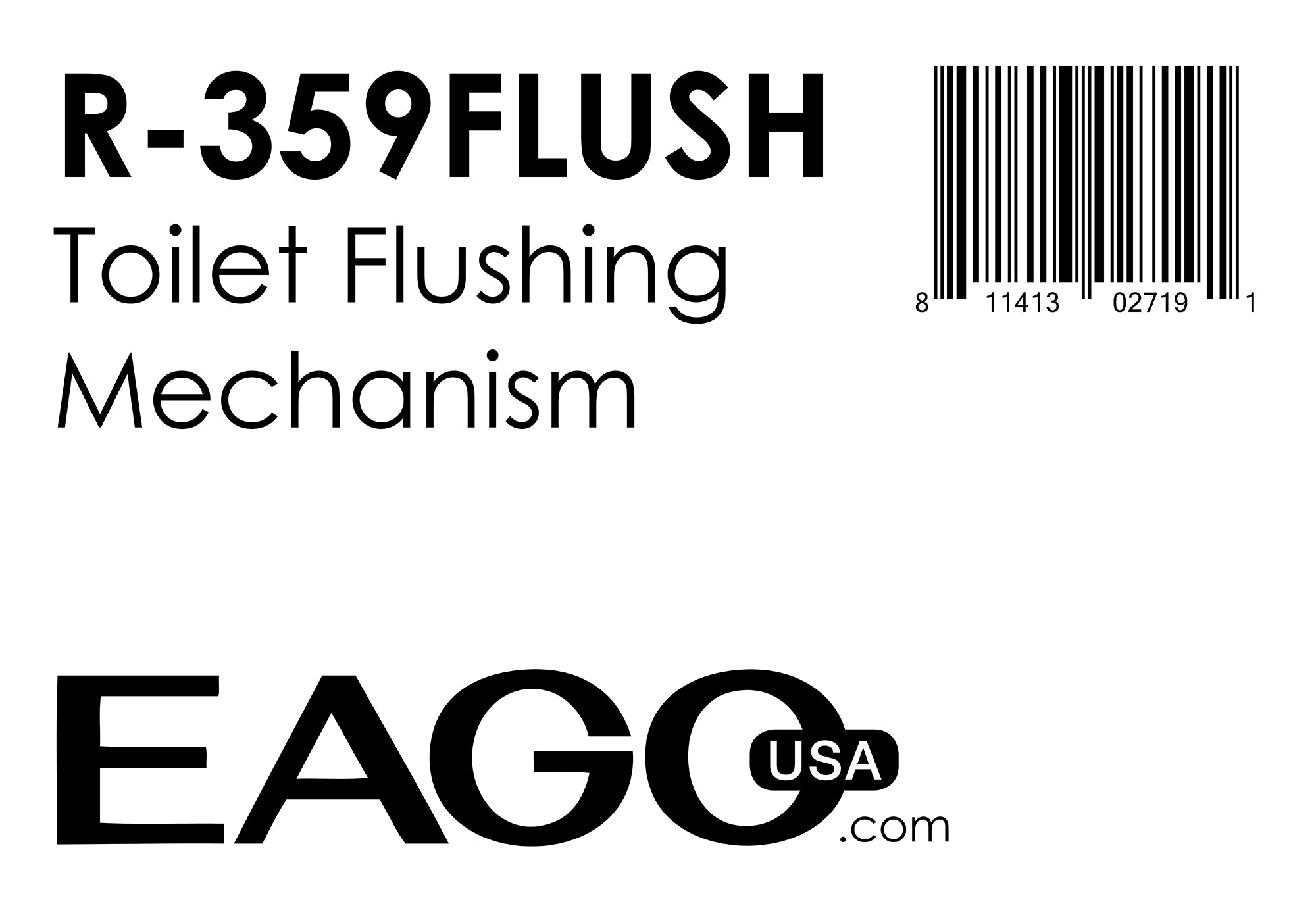 EAGO - Replacement Toilet Flushing Mechanism for TB359 | R-359FLUSH