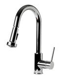 ALFI Brand - Polished Chrome Sensor Gooseneck Pull Down Kitchen Faucet | ABKF3262-PC