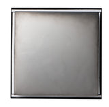 ALFI Brand - 12" x 12" Black Matte Stainless Steel Square Single Shelf Bath Shower Niche | ABNC1212-BLA