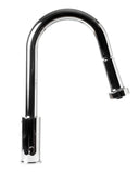 ALFI Brand - Polished Chrome Sensor Gooseneck Pull Down Kitchen Faucet | ABKF3262-PC