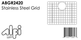 ALFI Brand - Stainless Steel Grid for AB2420DI and AB2420UM | ABGR2420