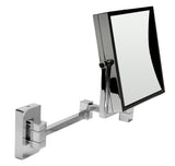 ALFI Brand - 8" Square Wall Mounted 5x Magnify Cosmetic Mirror | ABM8WS-PC