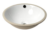 ALFI Brand - White 17" Round Undermount Ceramic Sink | ABC601