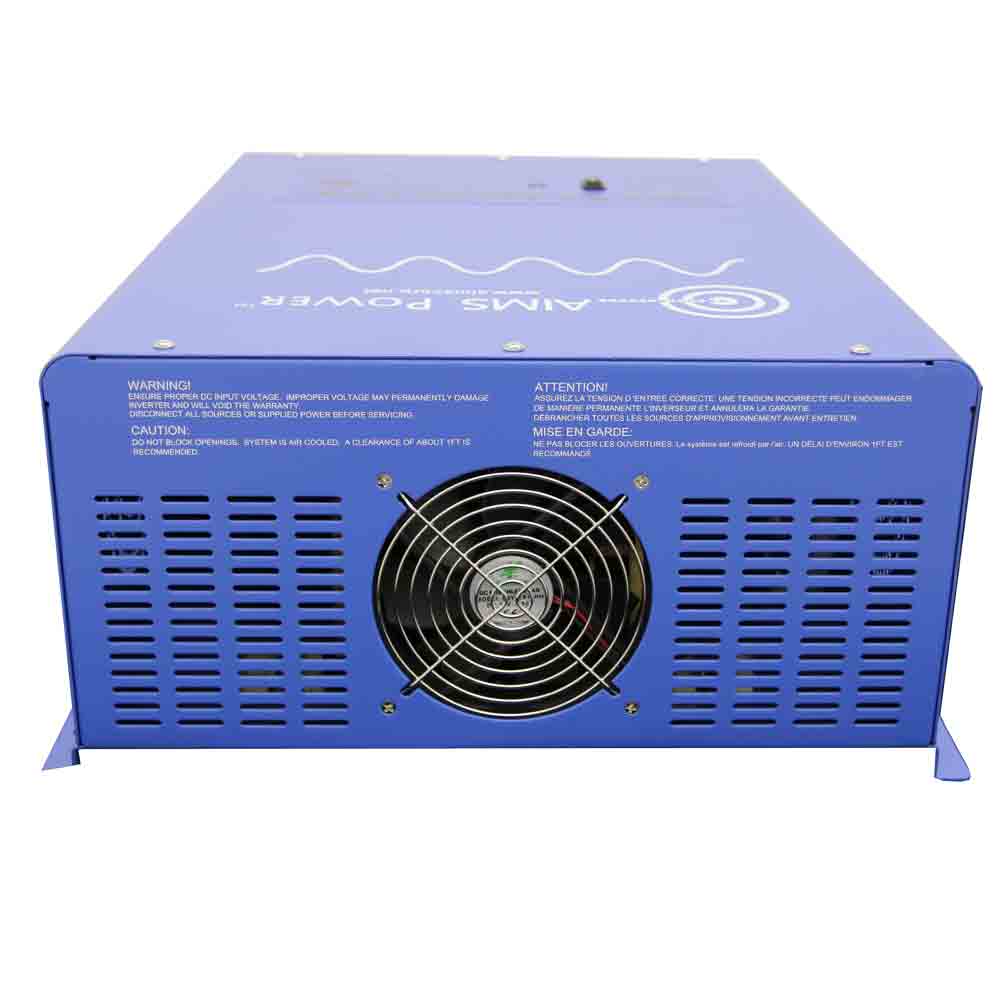 Aims Power - 4000 Watt Pure Sine Inverter Charger ETL Listed to UL 458 - 24 VDC 120 VAC 50/60Hz - PICOGLF4024120UL