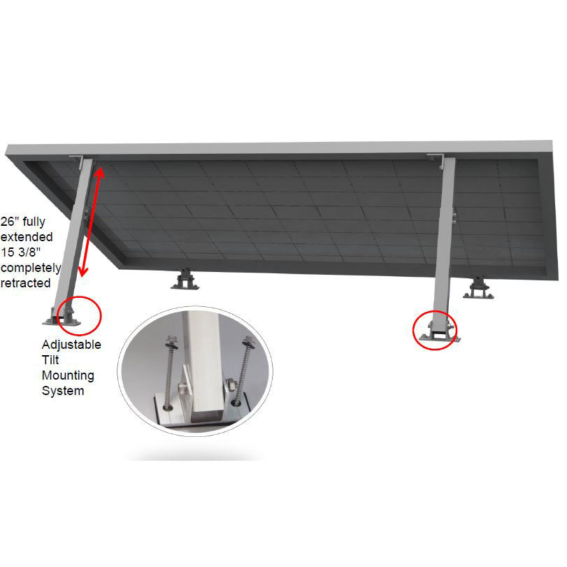 Aims Power - Angle Mounting Bracket for Single Panel - PV-ADJ