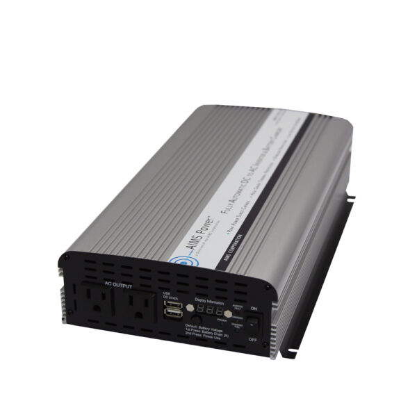 Aims Power - 1500 Watt Inverter + Charger + Transfer Switch - 12 VDC 120 VAC 60Hz - PWRIC150012W