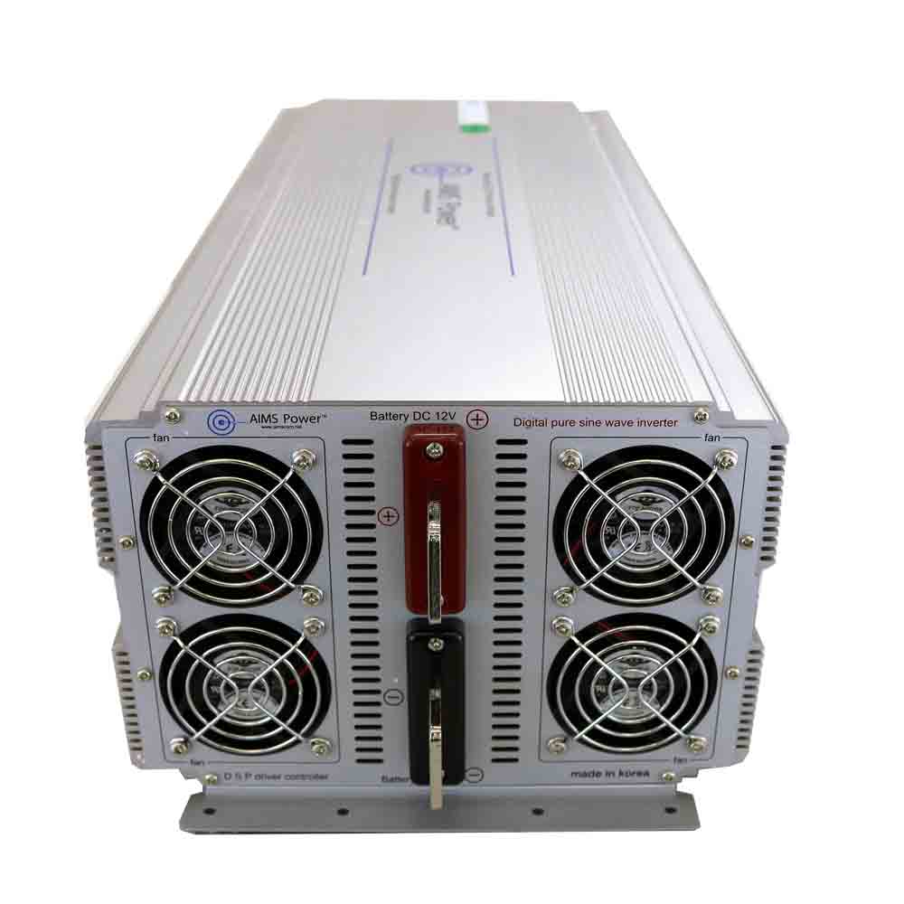 Aims Power - 5000 Watt Pure Sine Power Inverter - Industrial Grade - 48 VDC 120 VAC 50/60Hz - PWRIG500048120S