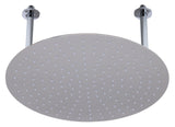 ALFI Brand - 20" Round Brushed Solid Stainless Steel Ultra Thin Rain Shower Head | RAIN20R-BSS