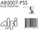 ALFI Brand - Modern Square Polished Stainless Steel Soap Dispenser | AB5007-PSS
