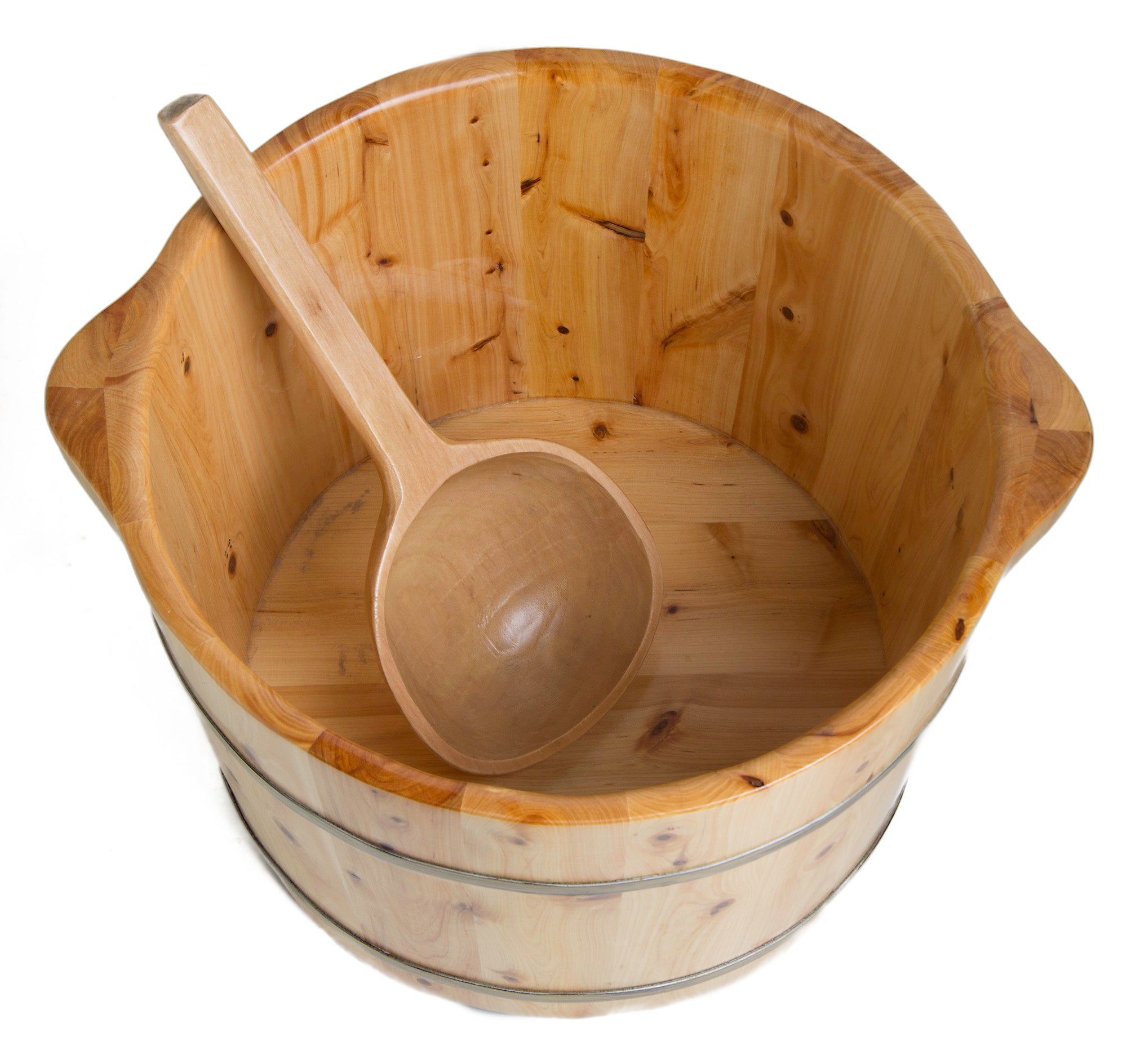 ALFI Brand - Round Wooden Cedar Foot Soaking Tub | AB6604