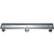 ALFI Brand - 24" Long Modern Stainless Steel Linear Shower Drain w/o Cover | ABLD24A