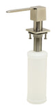 ALFI Brand - Modern Square Brushed Stainless Steel Soap Dispenser | AB5007-BSS